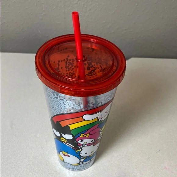Sanrio Rainbow Characters Tumbler with Red Lid & Straw - Picture 2 of 5